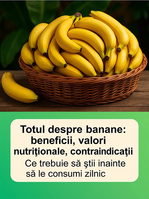 Bananele – fructul simplu care ascunde beneficii uriașe. De ce sunt atât de sănătoase și când e bine să fii atent la consum