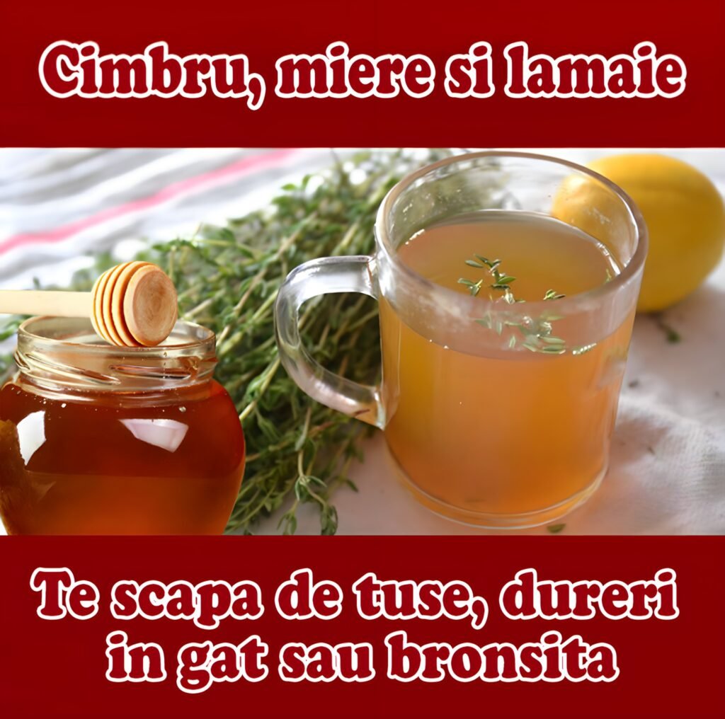 Cimbru, miere si lamaie – Te scapa de tuse, dureri in gat sau bronsita