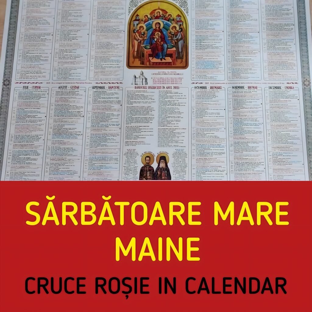 Calendar ortodox 23 octombrie 2025. Ce sărbătoare este joi?