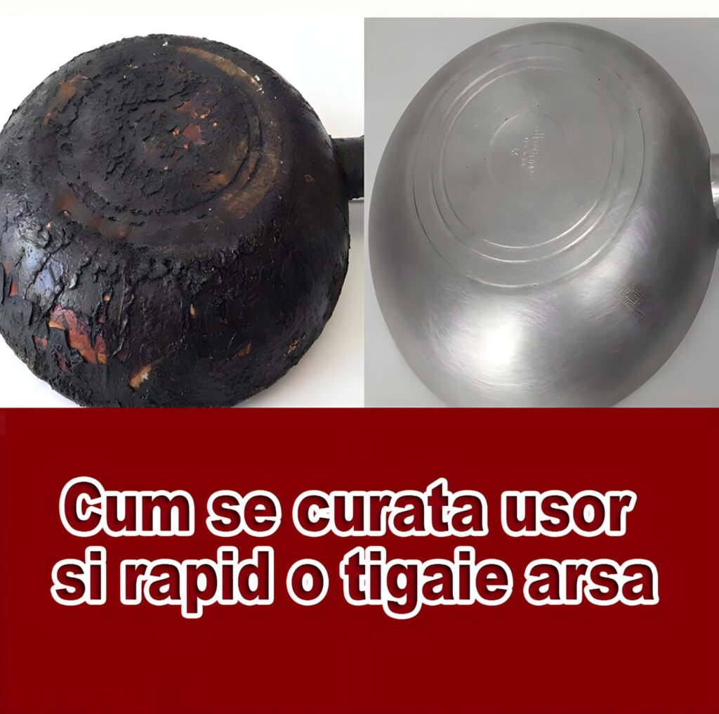 Cum se curata usor si rapid o tigaie arsa