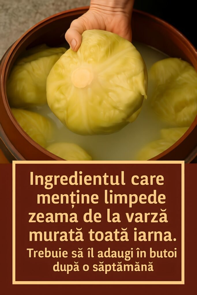 Cum sa mentii limpede zeama de varza murata pana la primavara. Ingredientul secret se pune dupa o saptamana