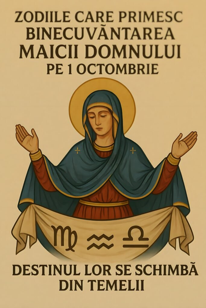 Zodiile care primesc binecuvântarea Maicii Domnului pe 1 octombrie. Destinul lor se schimbă din temelii