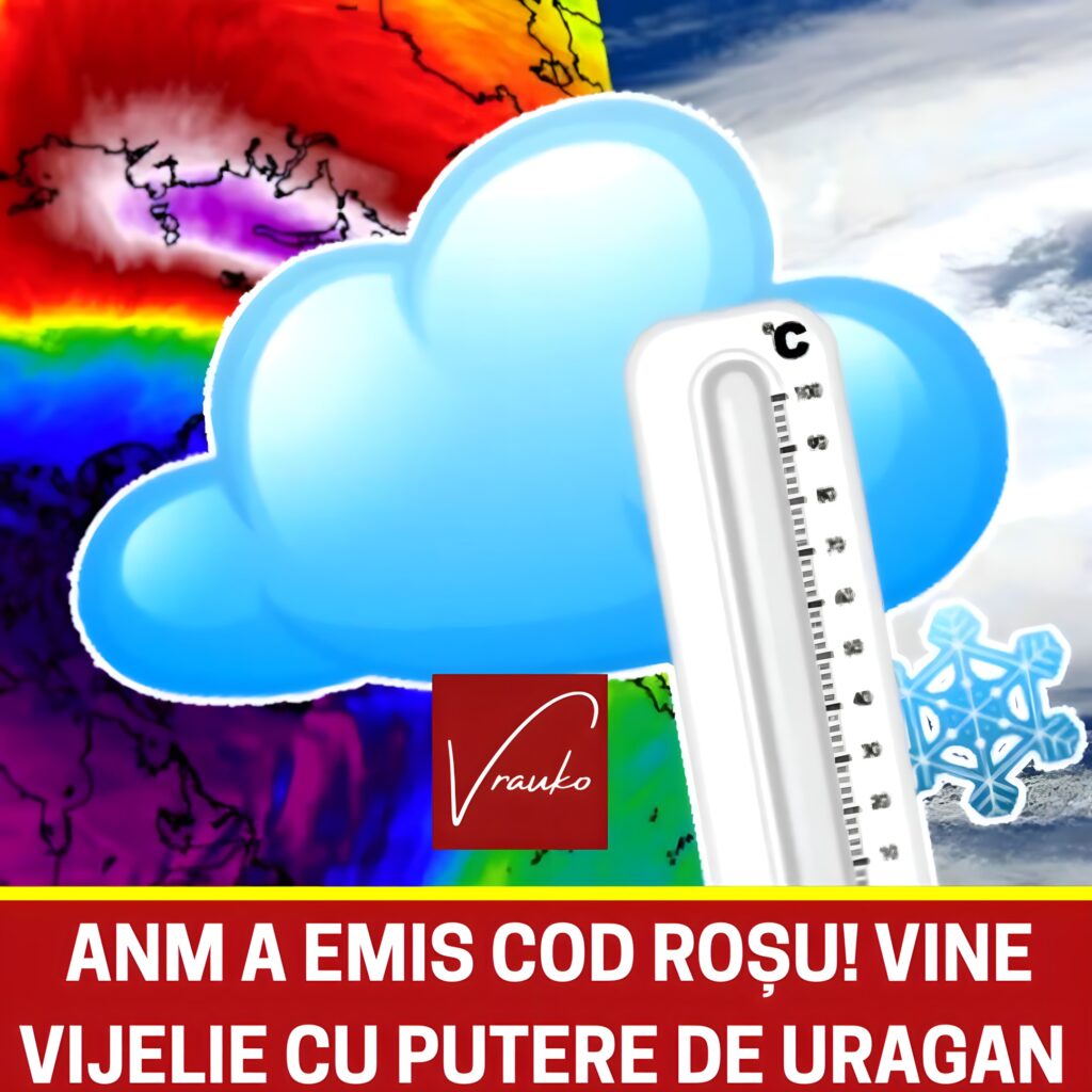ANM a emis COD ROŞU, unde loveşte urgia în orele următoare. Rafale de 140 km/oră, vijelie cu putere de uragan
