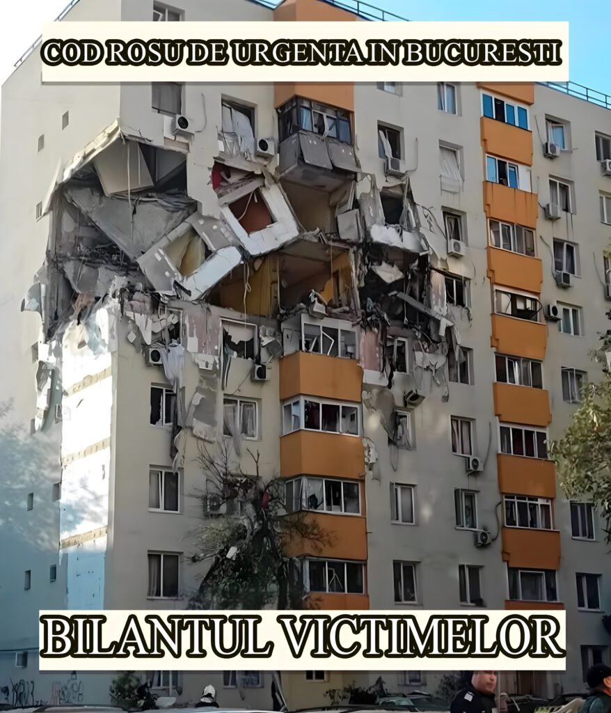 Explozie puternică în București. Imagini ca după război