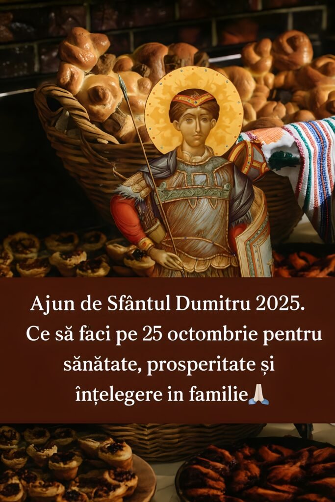 Ajun de Sfantul Dumitru 2025. Ce trebuie sa faci pe 25 octombrie pentru sanatate, prosperitate si intelegere in familie