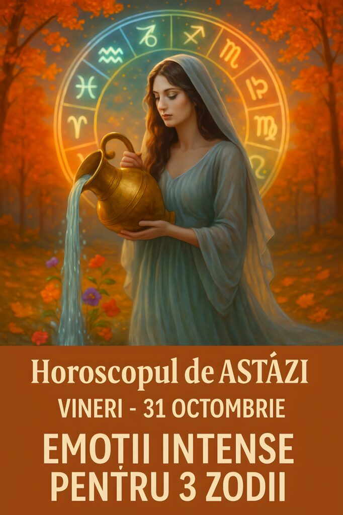 Horoscop zilnic – VINERI, 31 OCTOMBRIE. Experiente noi, entuziasm si energie