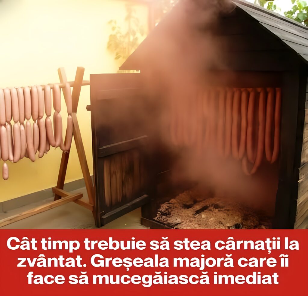 Cât trebuie să stea de fapt cârnații la zvântat? Greșeala care îi strică imediat