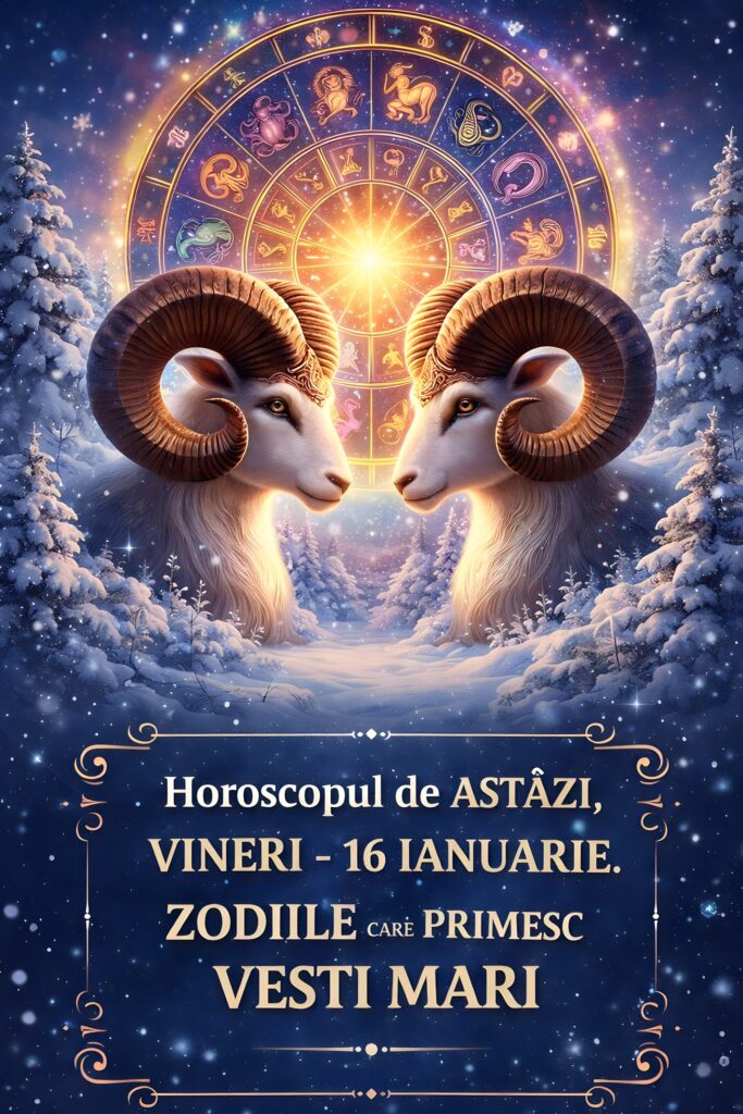 Horoscop zilnic – VINERI, 16 IANUARIE. Sa tinem cont de fericirea noastra