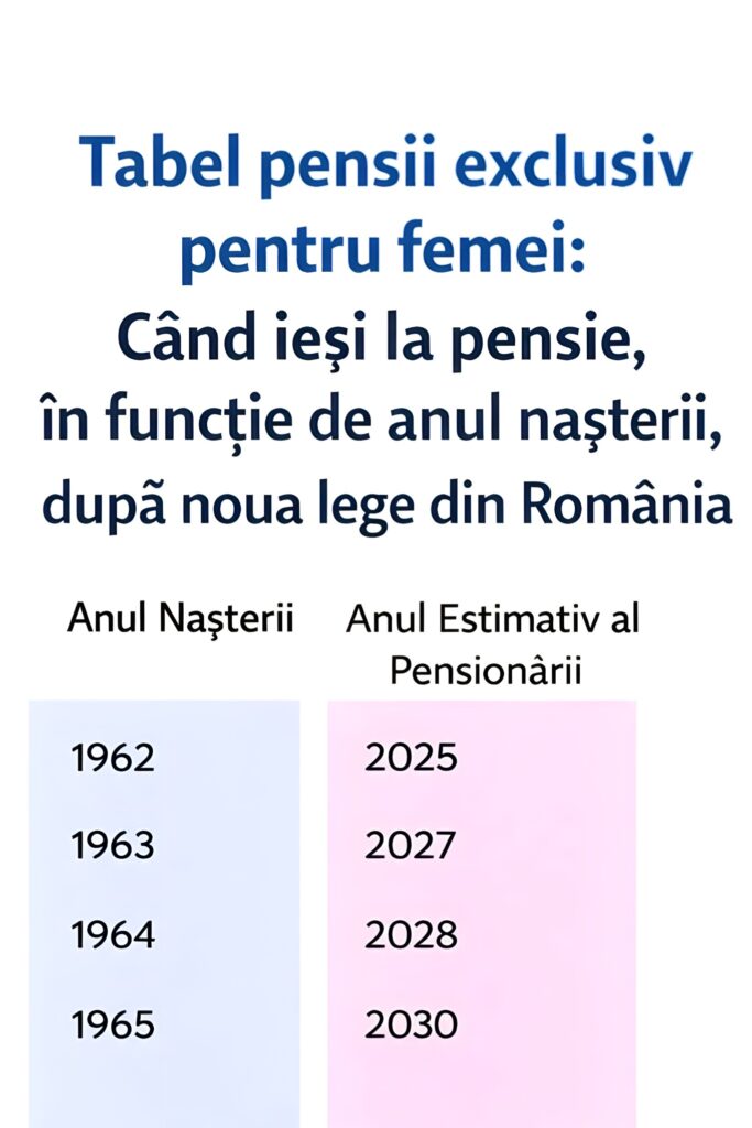 Noua Lege A Pensiilor: Când Ies Femeile La Pensie? Verifică Anul Nașterii în Tabel