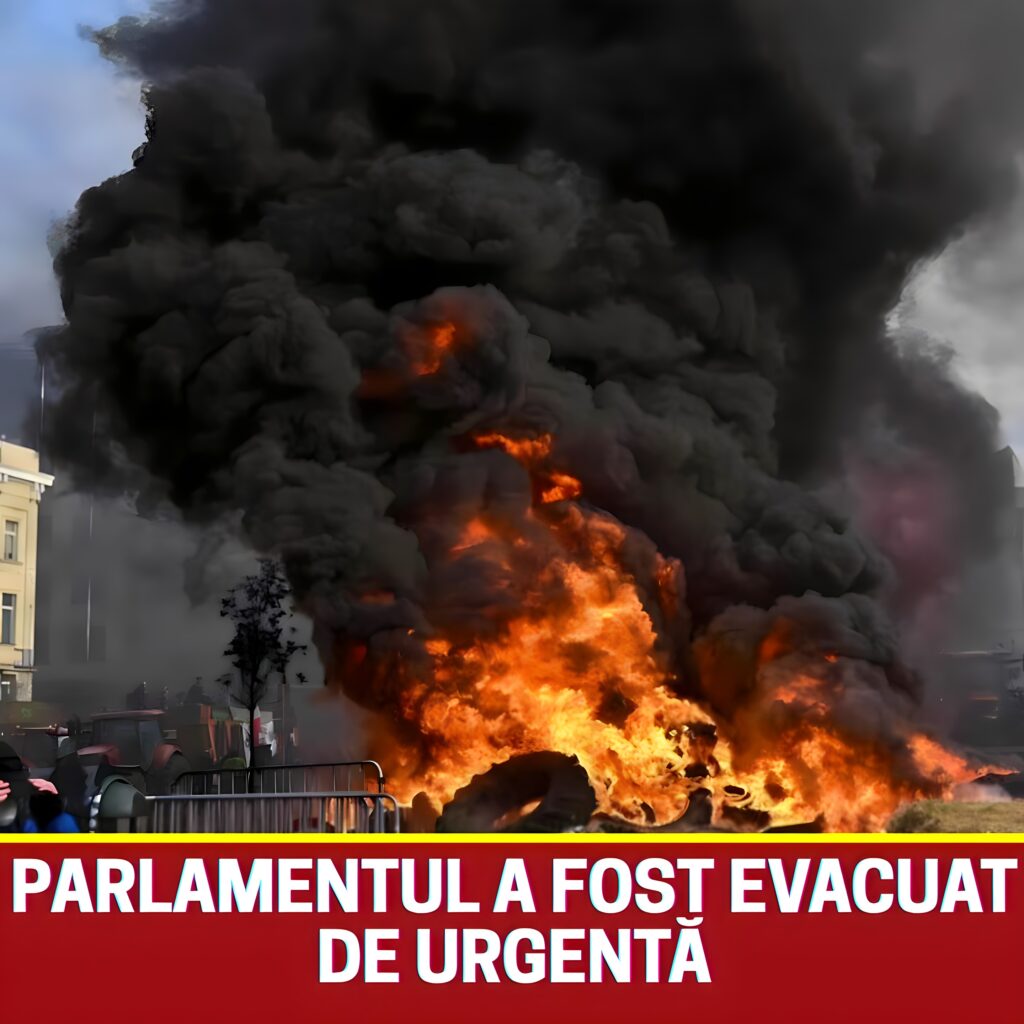 Parlamentul a fost evacuat de urgență. Românii sunt atacați drastic de forțele de ordine