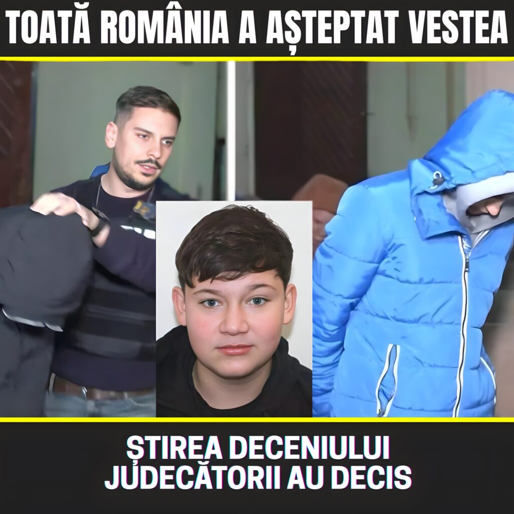 În sfârșit. Toată România aștepta acesta veste. Este vorba de crima în care a fost ucis Mario. Judecătorii au decis chiar acum